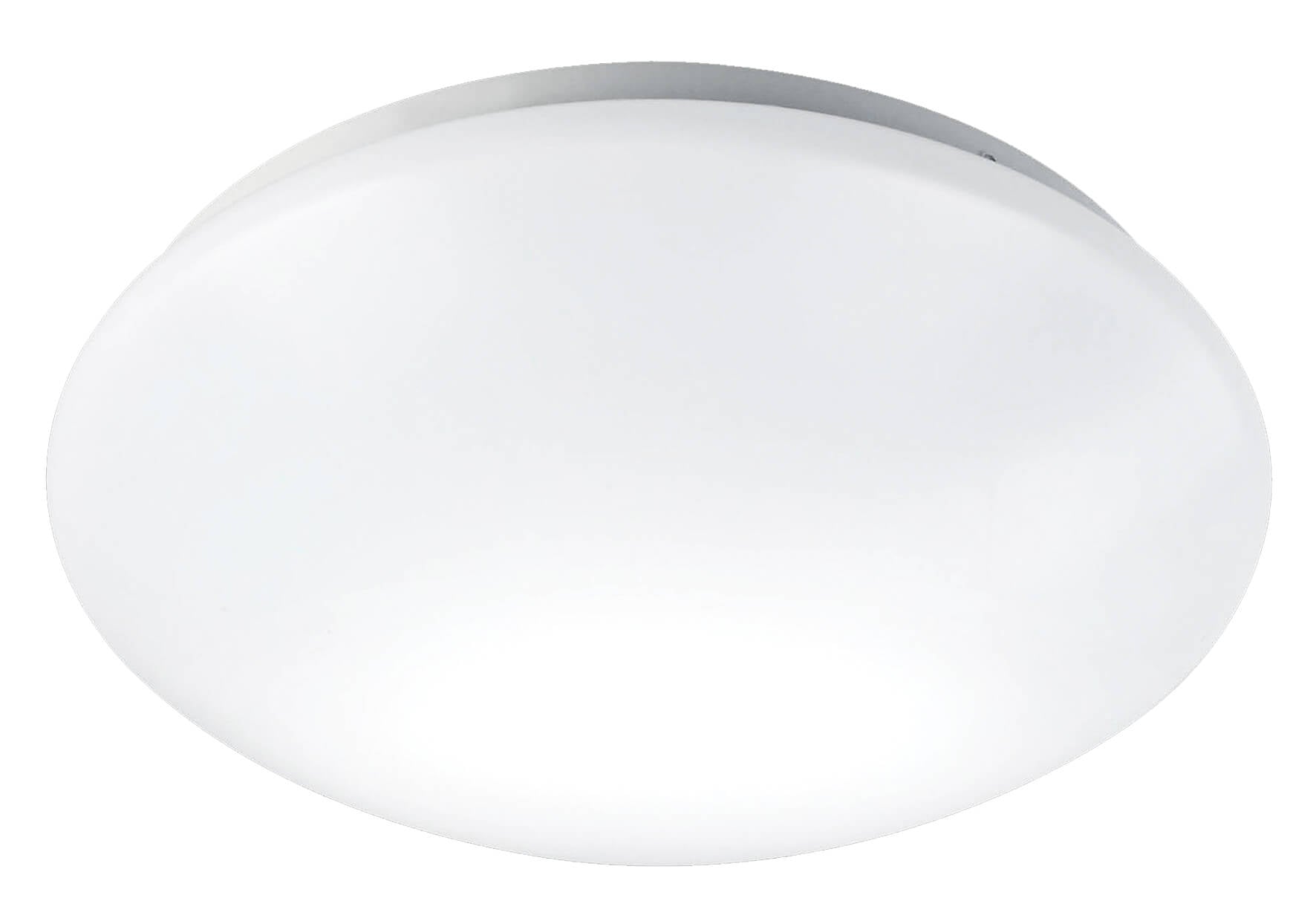 White 18W PVC LED Ceiling Light with Emergency Back Up