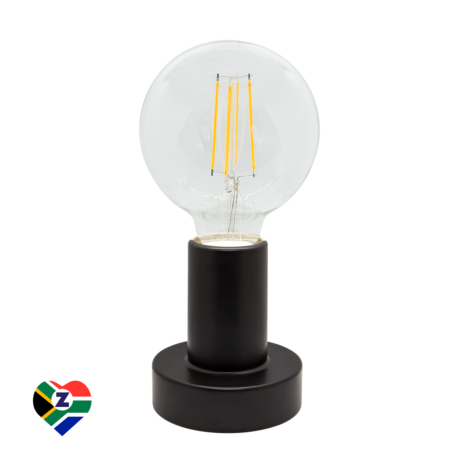 Black Resin Table Lamp