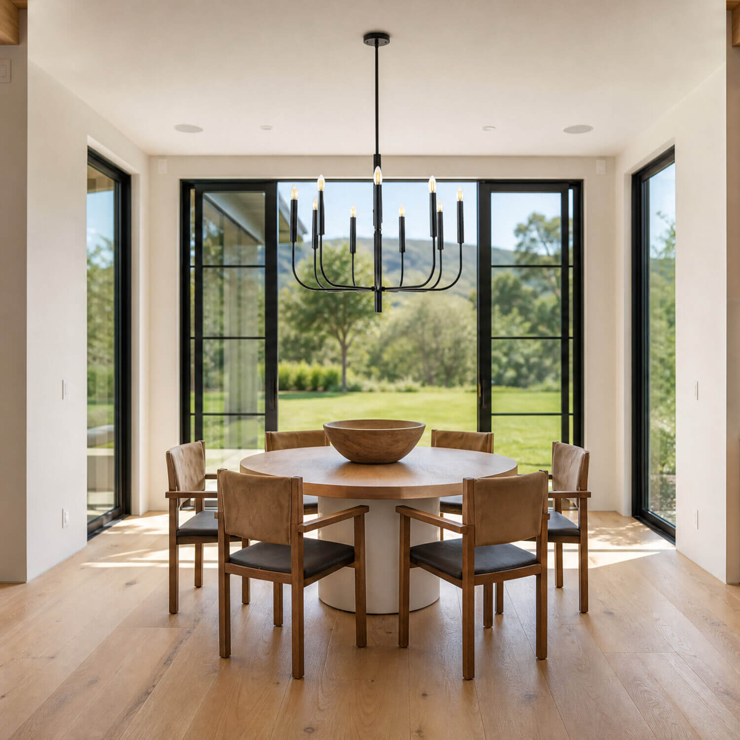 Harlow Black 9 Light Chandelier