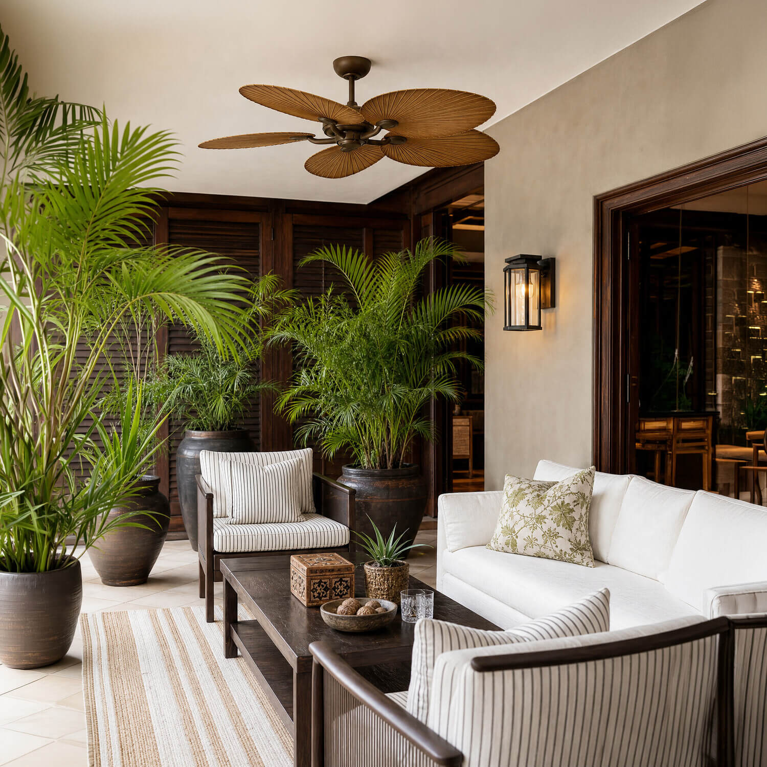 Alocasia Bronze 80W AC Ceiling Fan | 1320mm Vintage Style | Zebbies