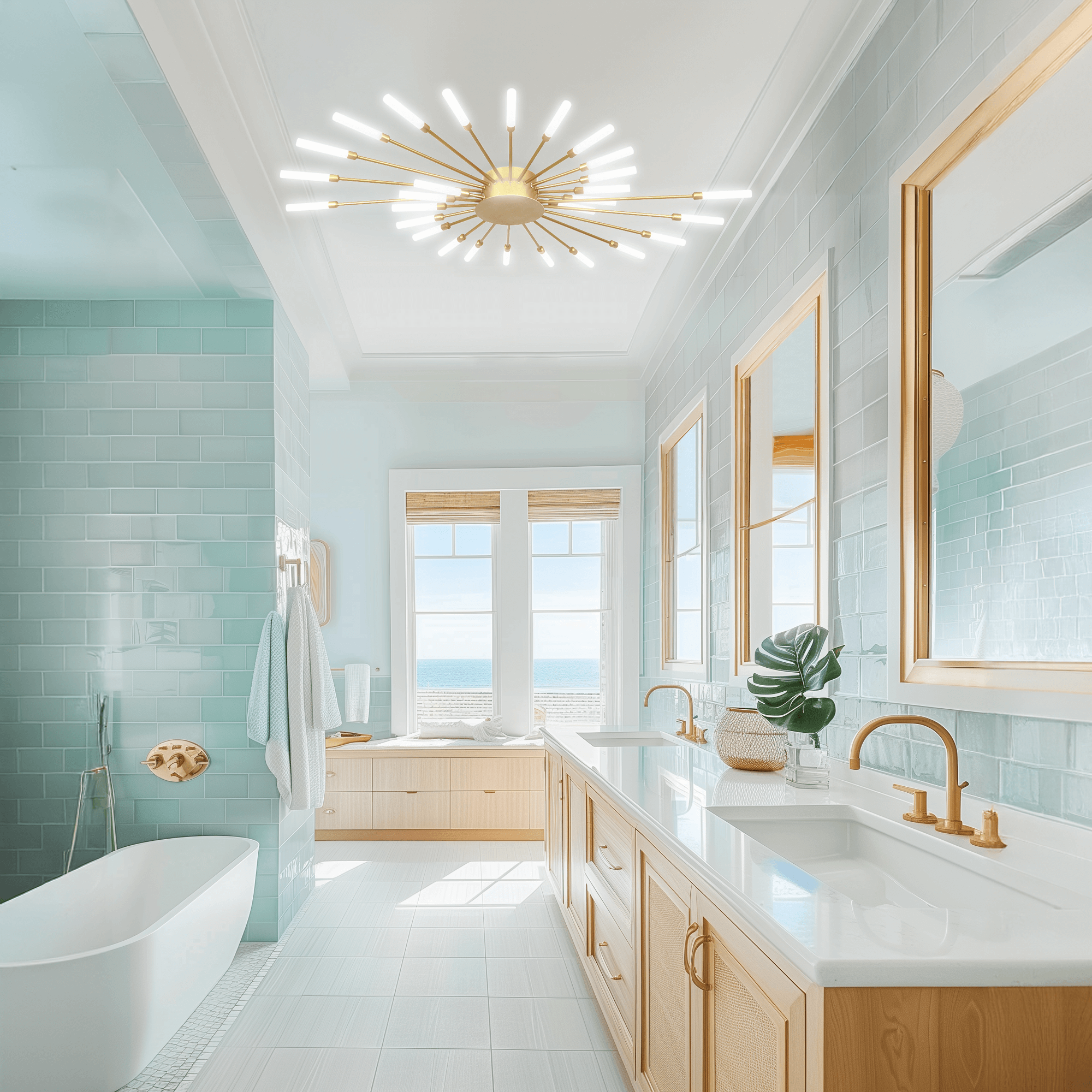 Vogue Champagne Gold LED Ceiling Light