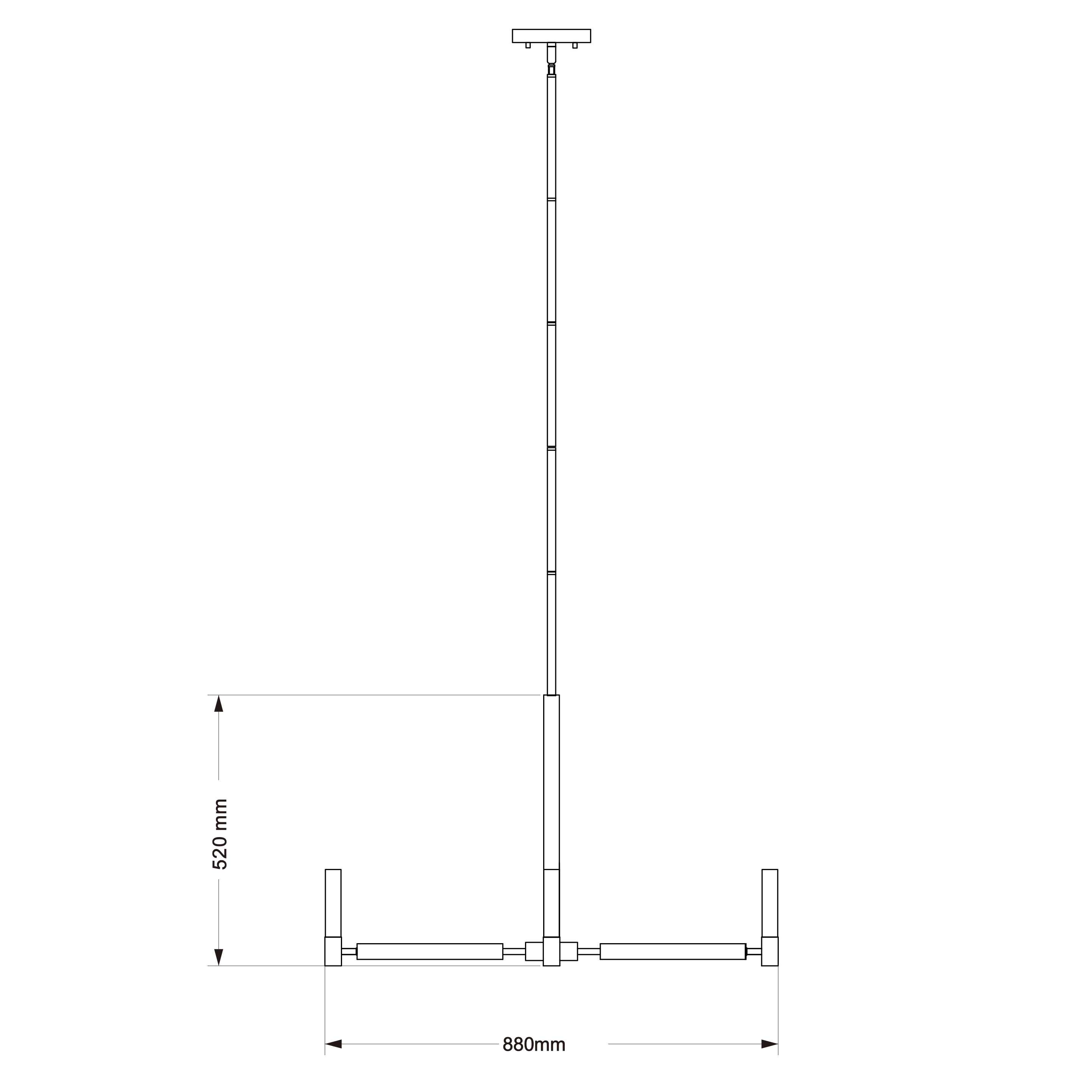 Blake Black 6 Light Chandelier