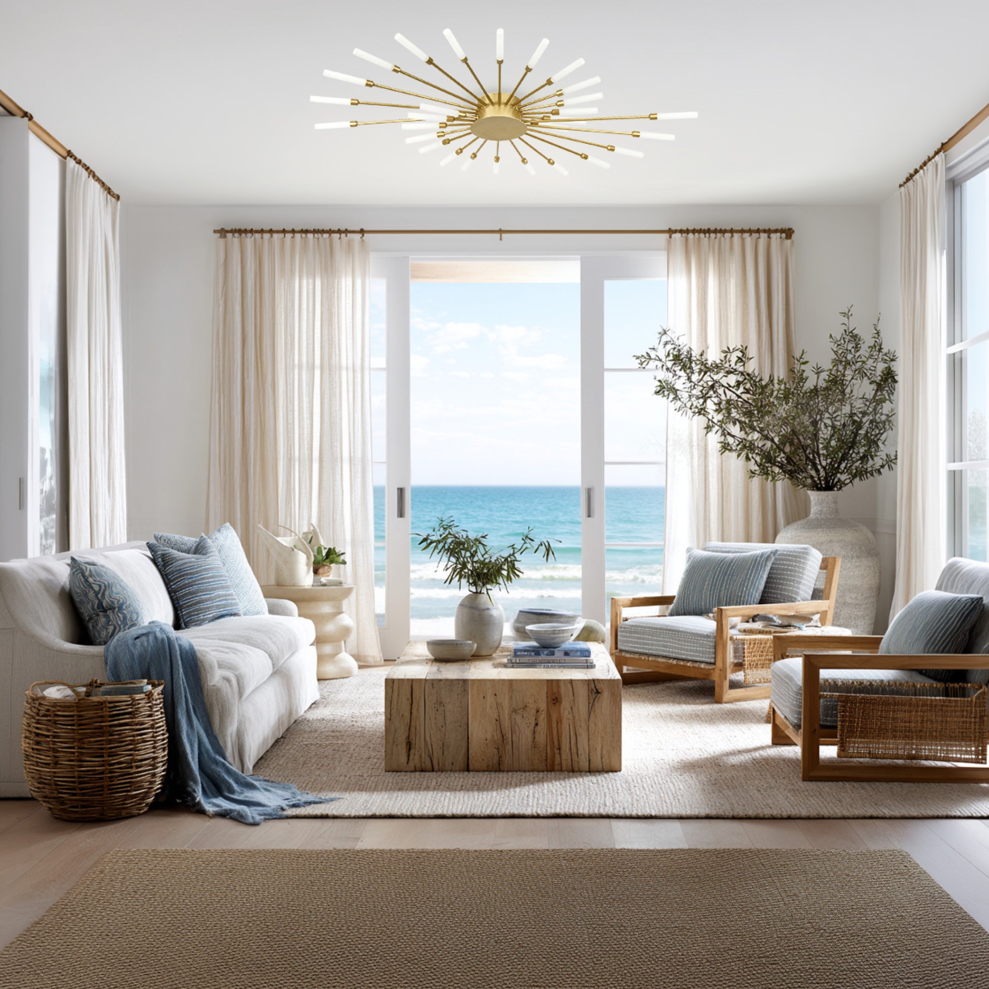 Vogue Champagne Gold 36W CCT LED Ceiling Light