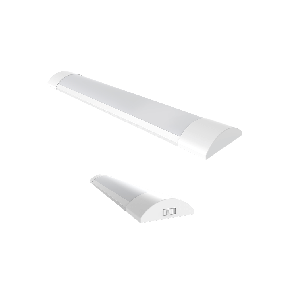 Mamba 2ft white slimline 20W integrated LED linear light with 3CCT switchable colour temperature control.