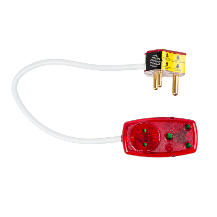 Dual-Outlet Integrated Surge Protector short extension Plug