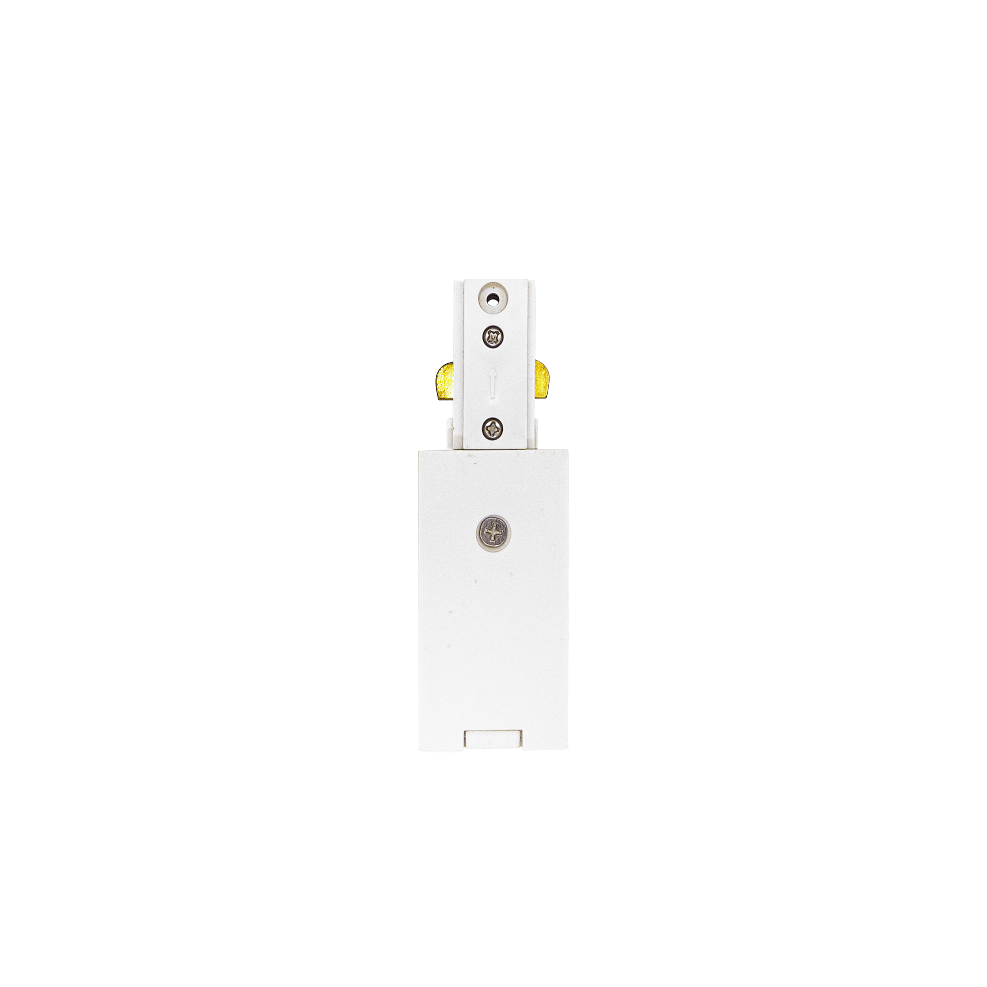 3 Wire White Track Power Supply and End Cap