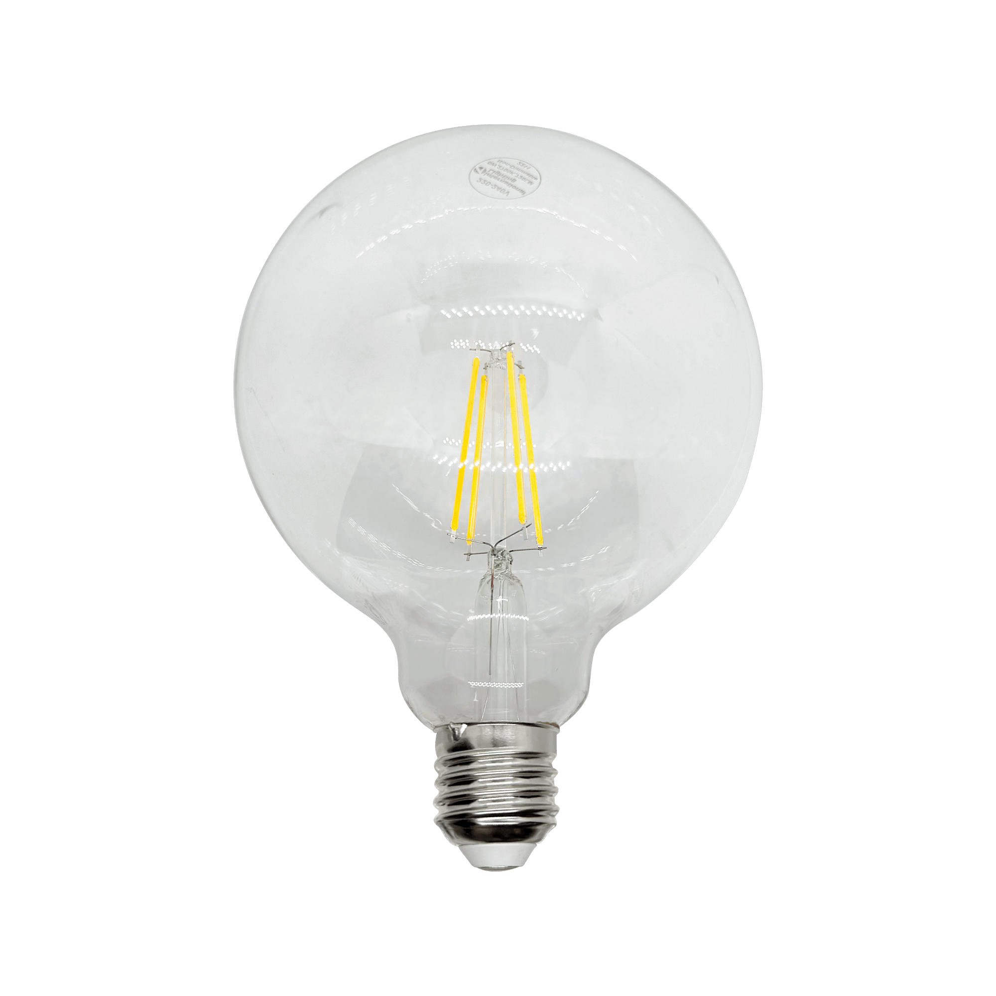 G125 6W ES & E27 Clear Warm White Non-Dimmable Filament LED Globe