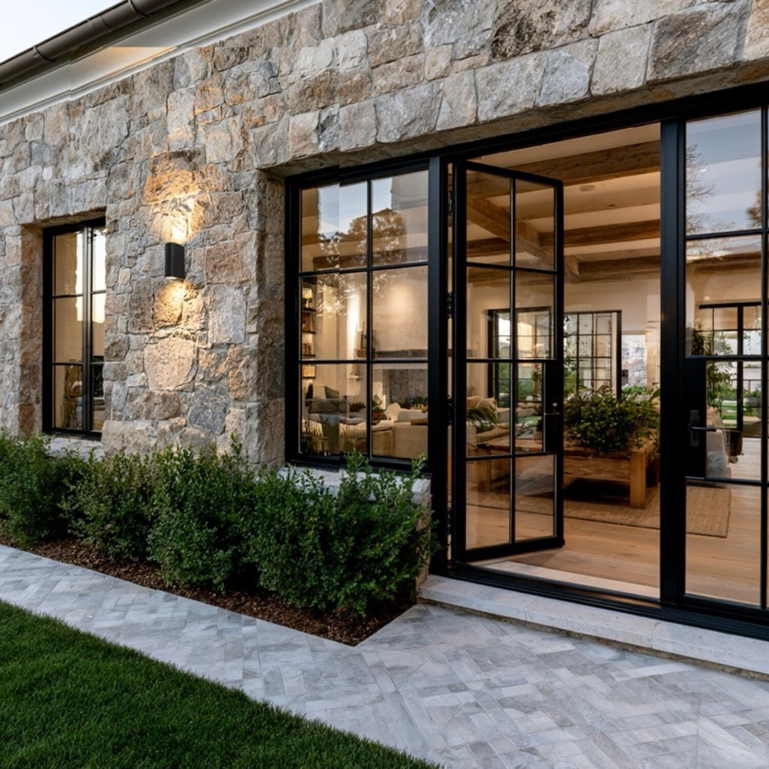 Orb Black Up and Down Outdoor Wall Light