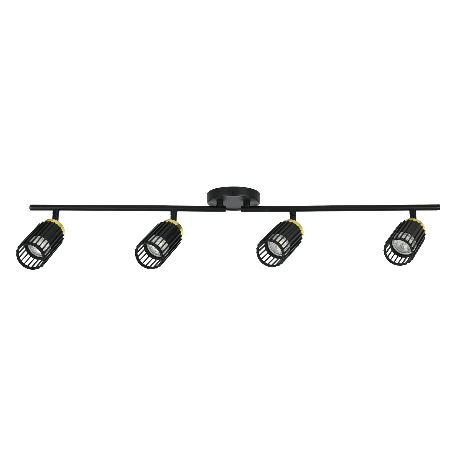 Haven 4 Light Black and Champagne Gold Spot Light