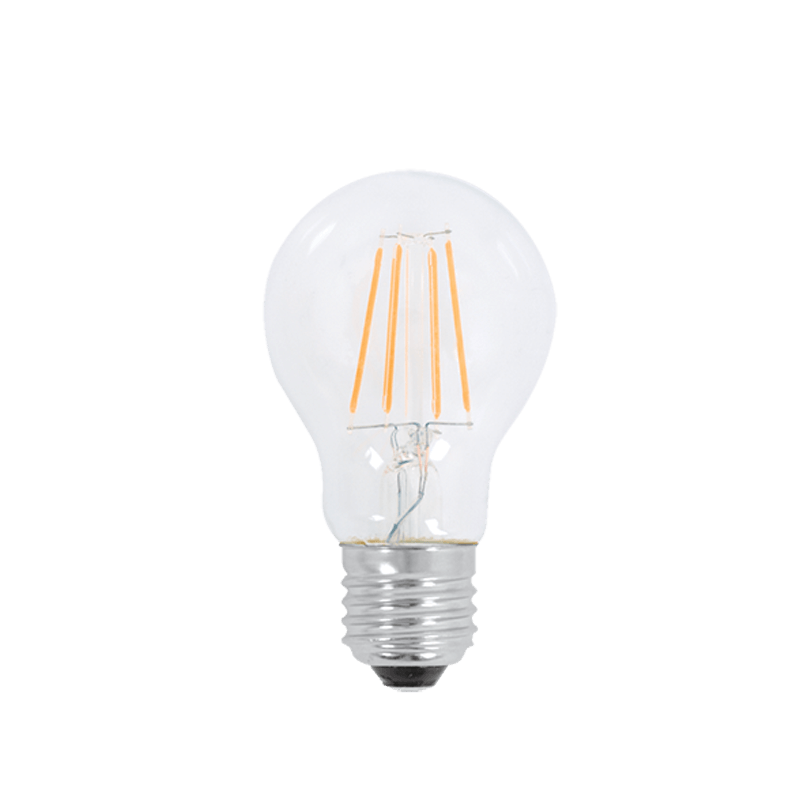 6W ES & E27 Globes Warm White A60 Clear Filament LED