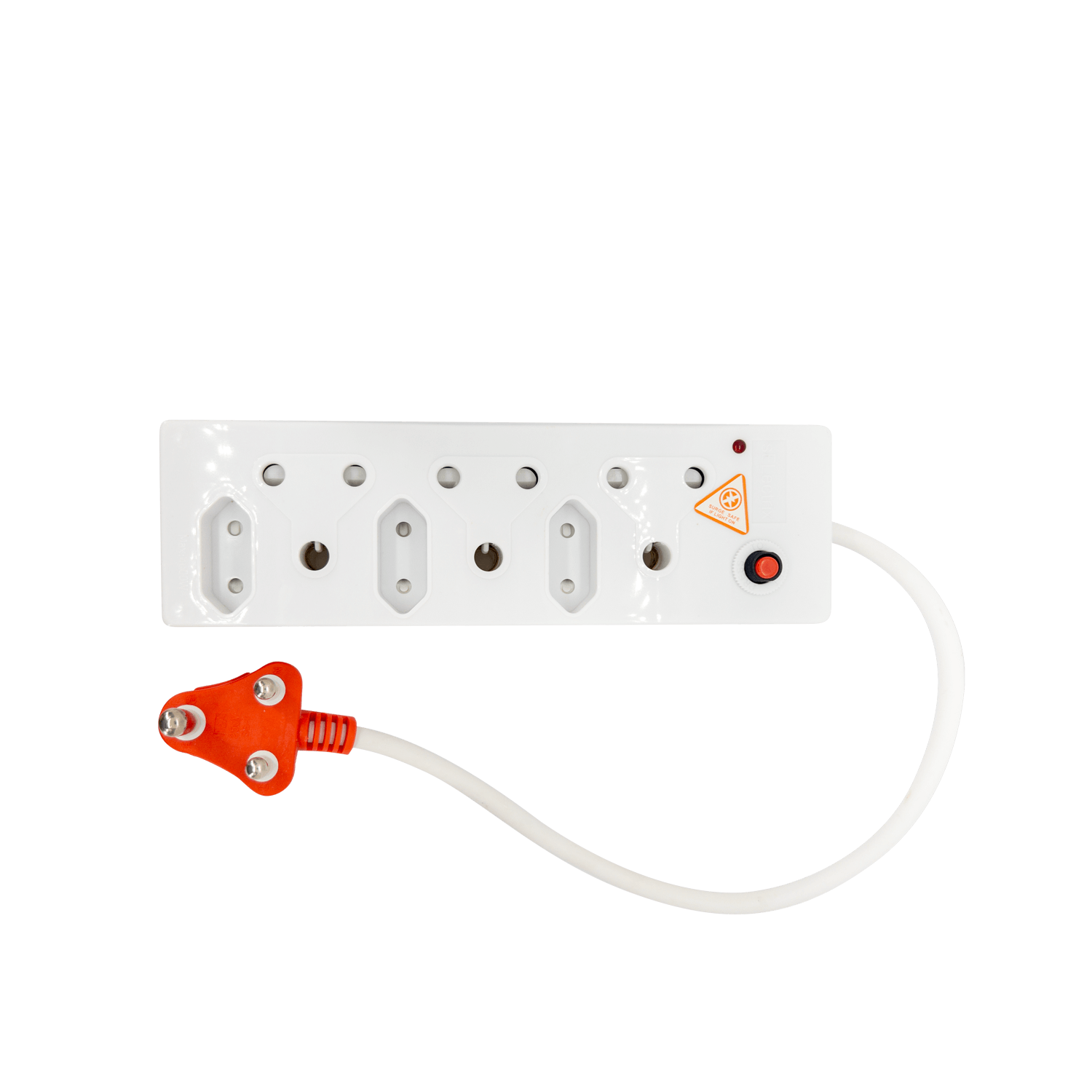 Six plug Multiplug with an Integrated Surge Protection