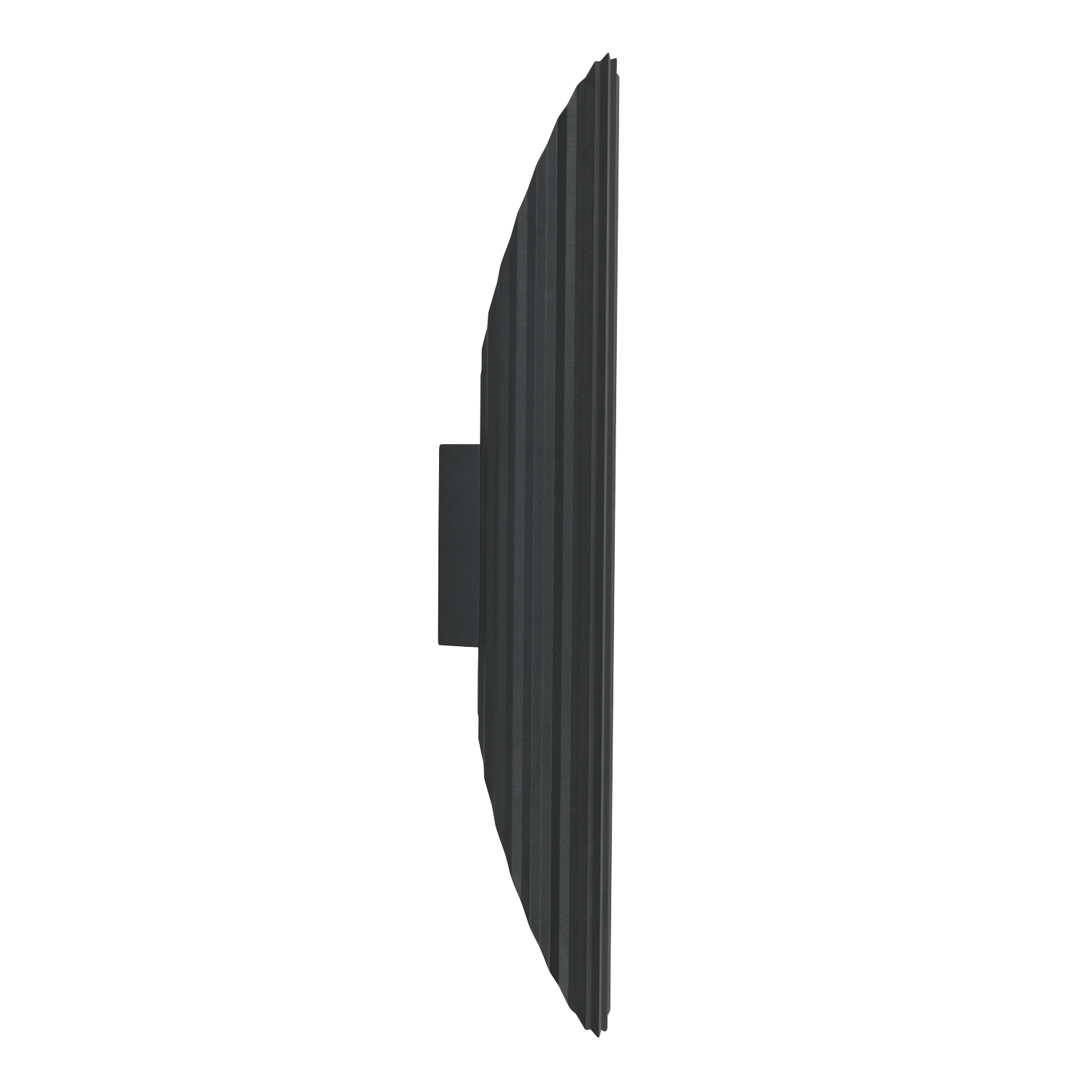 Flute Sand Black 2 Light Wall Light