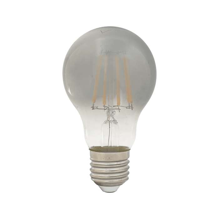 A60 5.5W E27 Smoked Warm White Dimmable LED Filament Globe | Zebbies