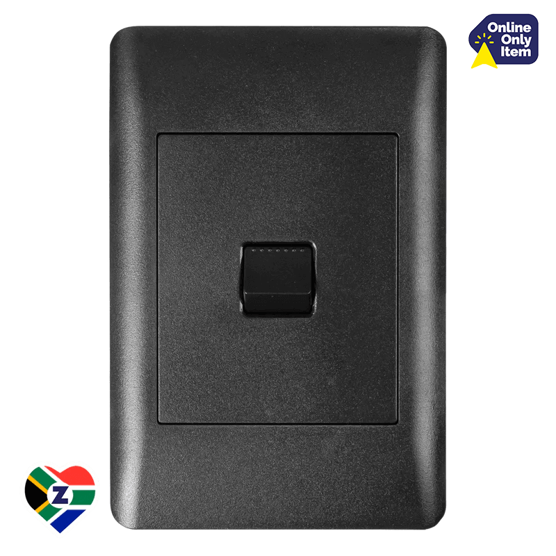 Apollo Sapphire Black 4x2 1 Lever Dimmer Switch