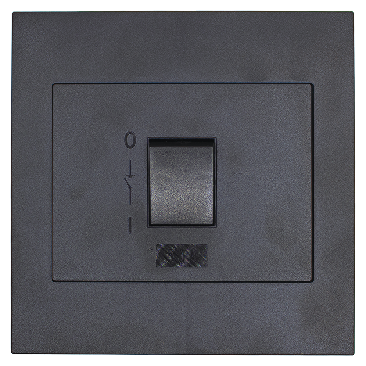 Apollo Shadow Black 50A Stove Isolator Switch
