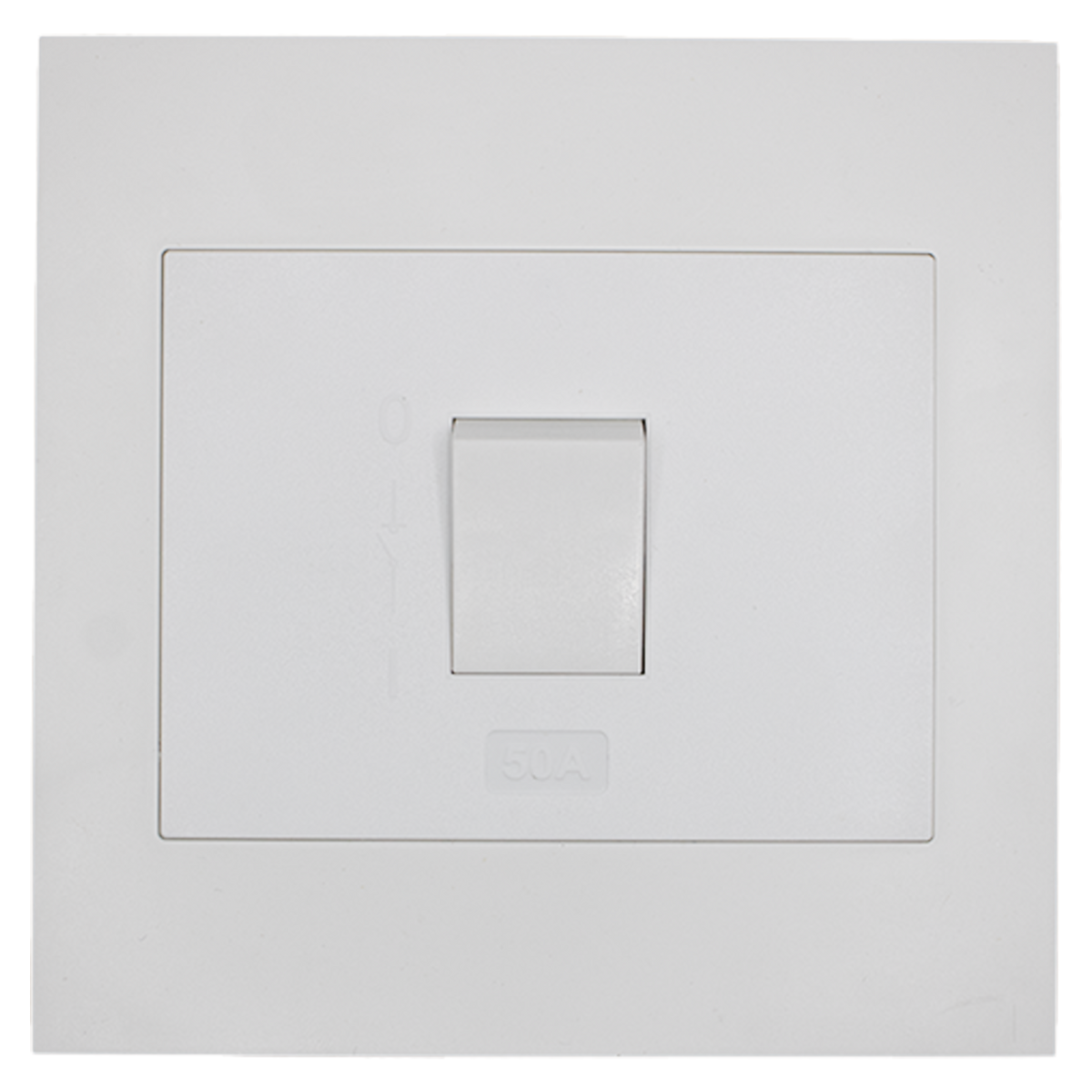 Apollo Shadow White 50A Stove Isolator Switch