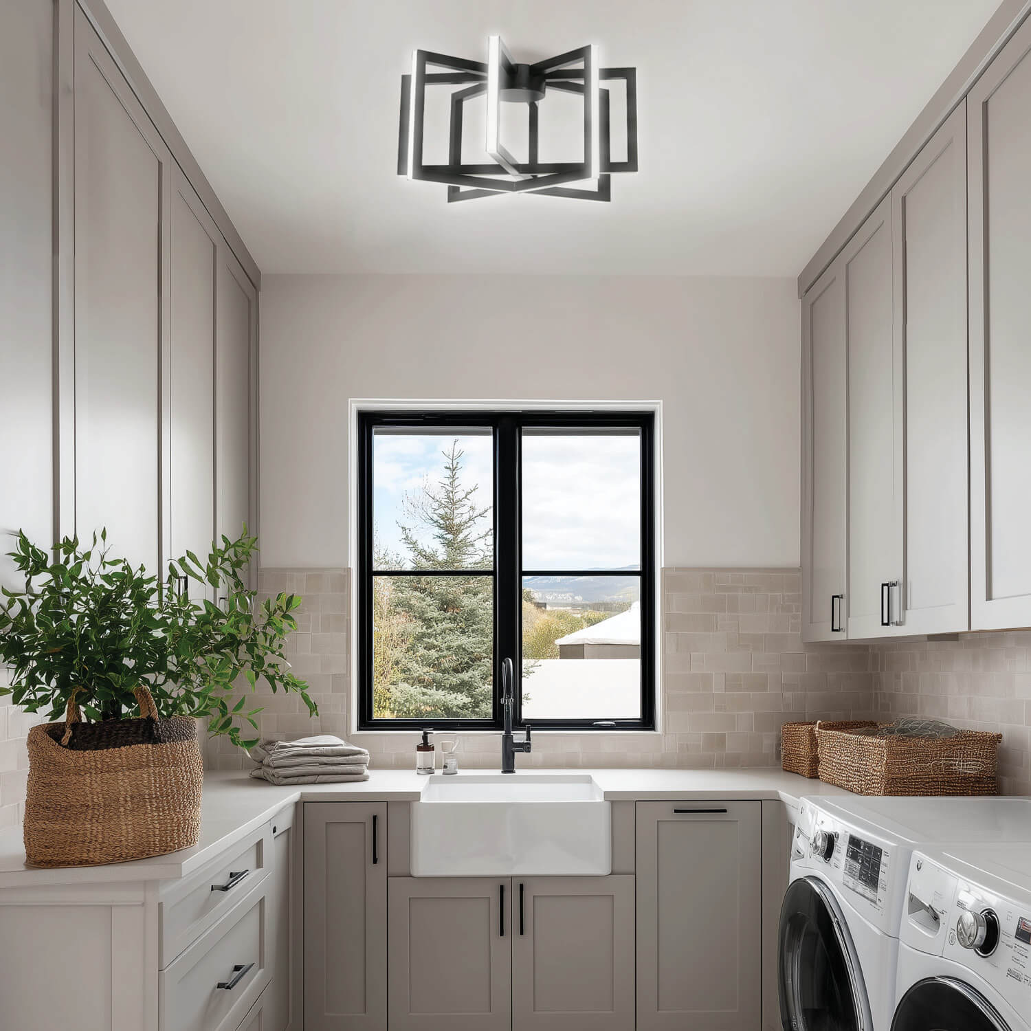 Aries Black 40W CCT LED Ceiling Light