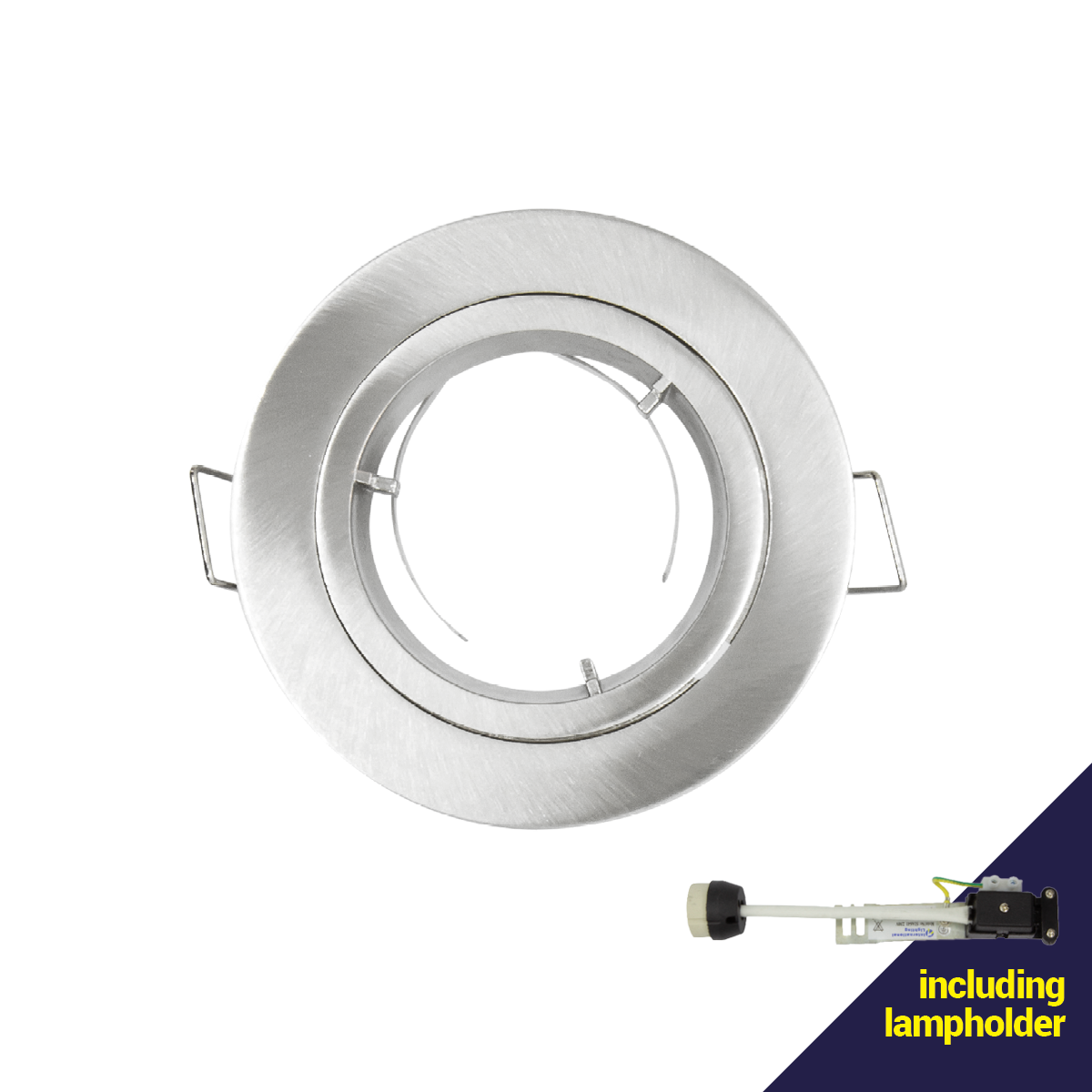 Brushed Chrome Fixed Downlight