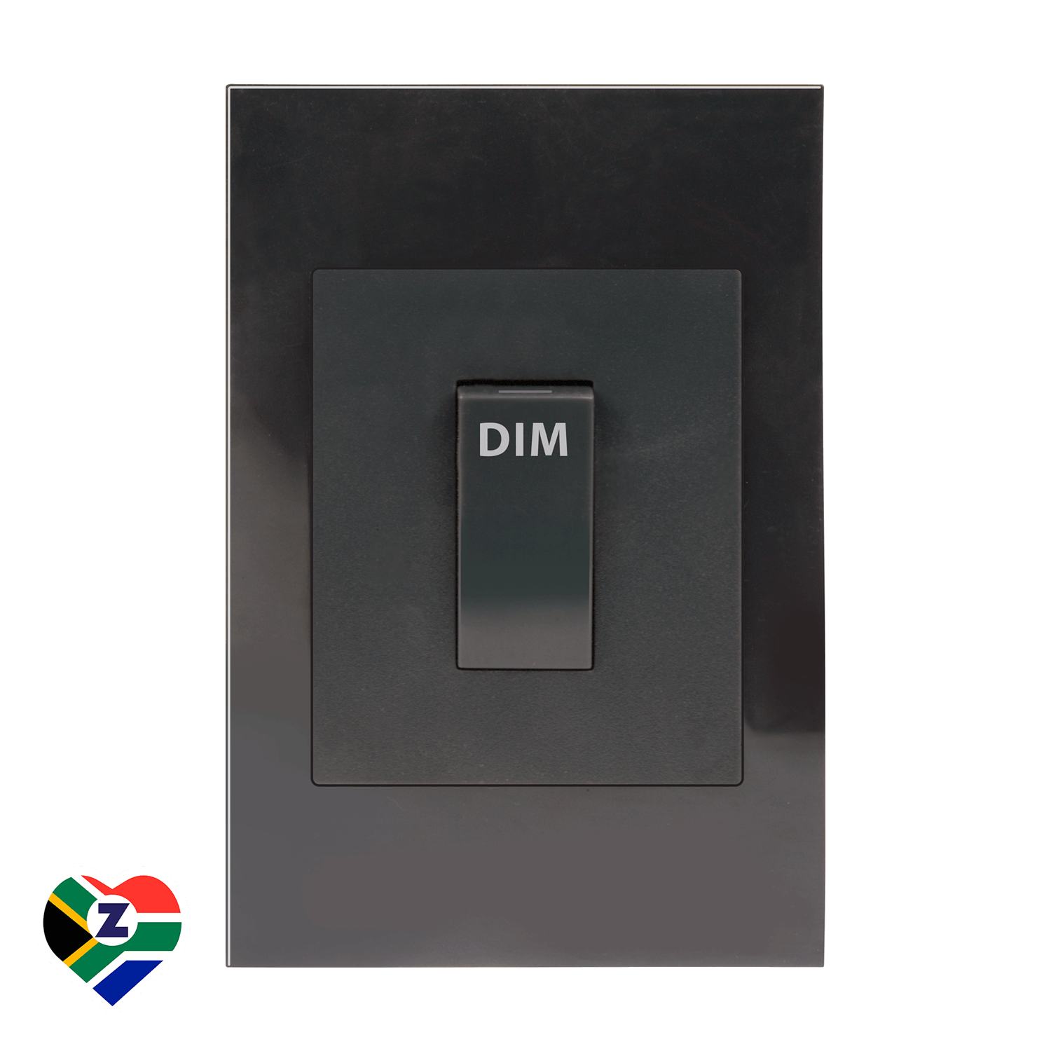 Dena Q 4x2 Charcoal 1 Lever Dimmer Switch