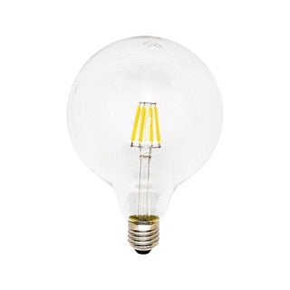 G125 6W ES & E27 Globes Warm White Dimmable Clear Filament LED