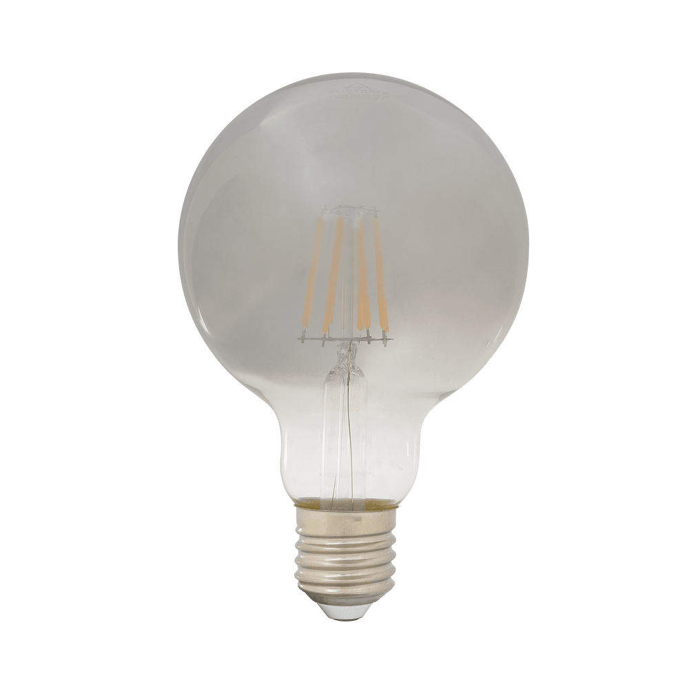 G95 5.5W E27 Smoked Warm White Dimmable LED Globe | Zebbies