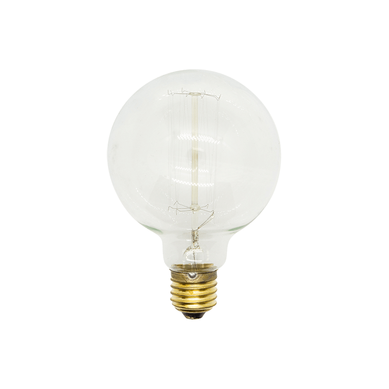 G95 60W ES & E27 Globes Warm White Carbon Filament