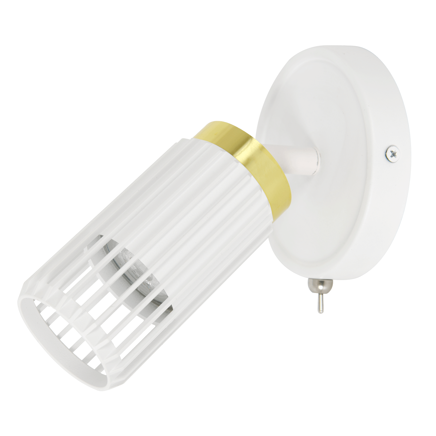 White spot light with gold accent