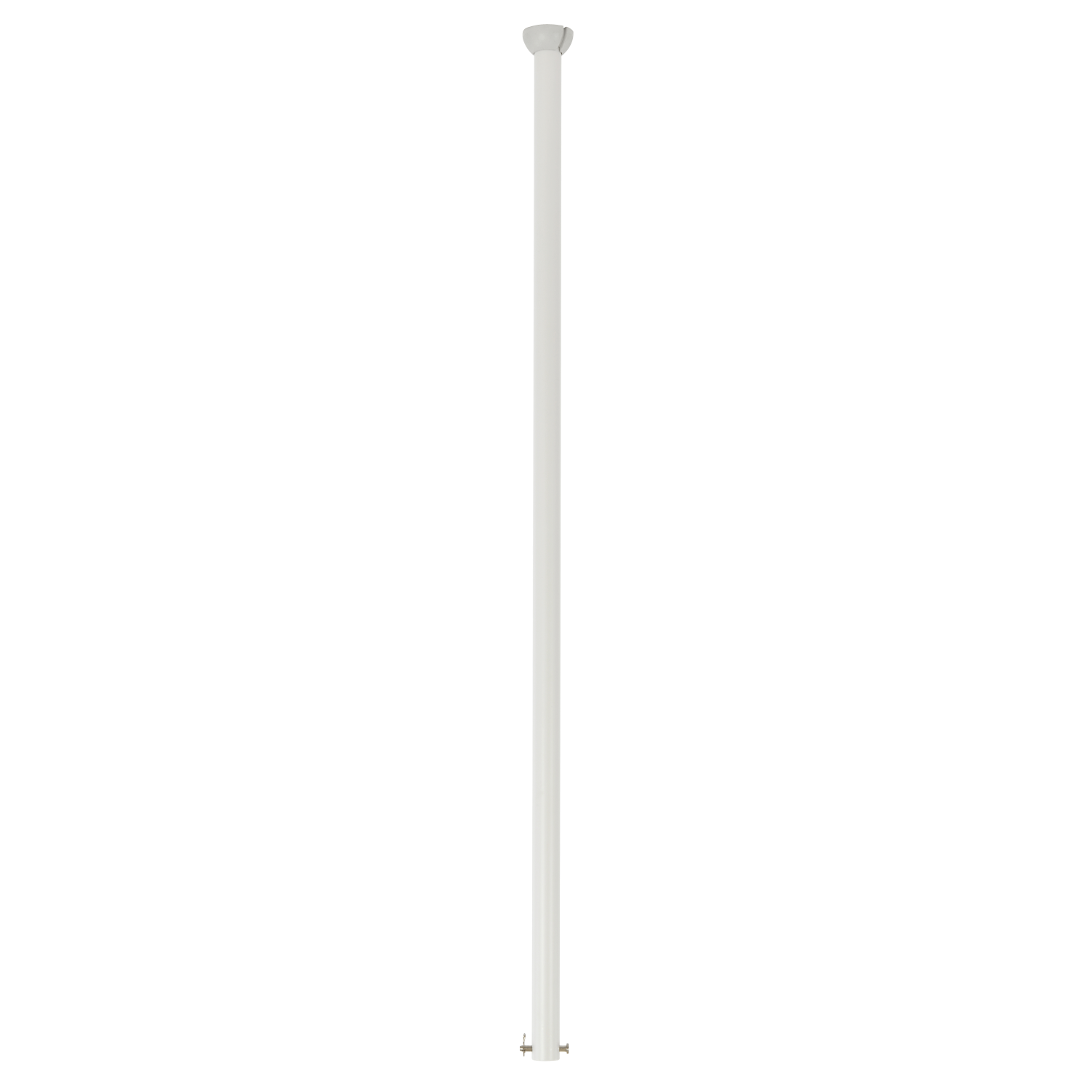 Heavy-Duty Raven White Ceiling Fan 1500mm Metal Down Rod Extension Pole