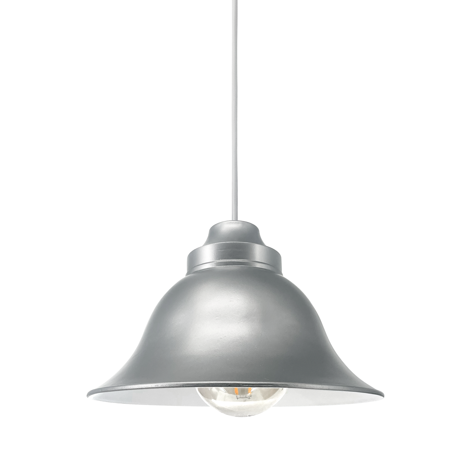 Silver pendant light 