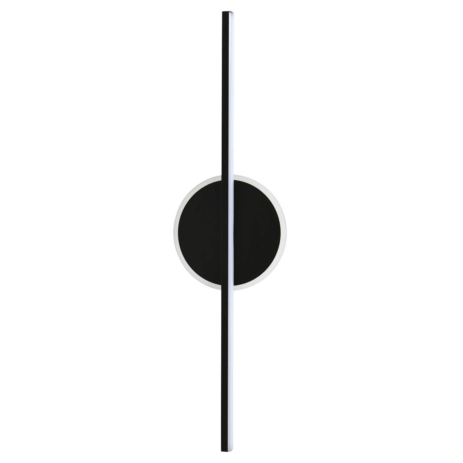 Mika Black 20W CCT LED Wall Light slim vertical sconce for modern home interior.