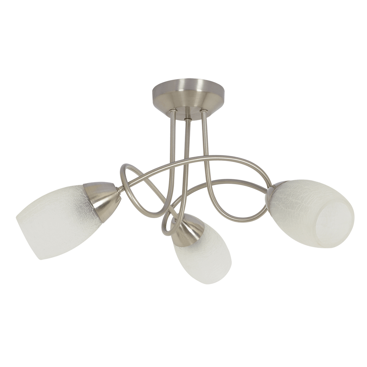 Zicbol 2-Light Track Ceiling Spotlight – Satin Nickel, GU10 Base, 360° Swivel & 90° Tilt, Wall/Ceiling Mount, Modern For Gallery & Hallway