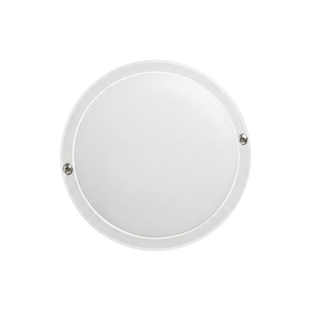 Round White 15W Daylight LED Bulkhead