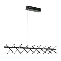 North architectural matte black 80W integrated LED pendant light with 4000K cool white illumination
