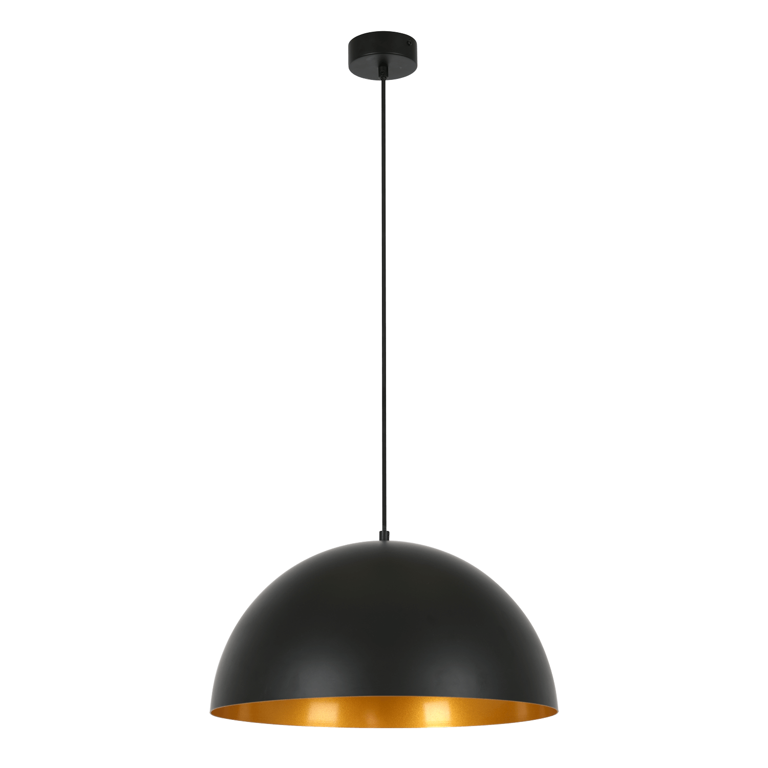 Nova Matte Black and Gold Inner 1 Light Pendant