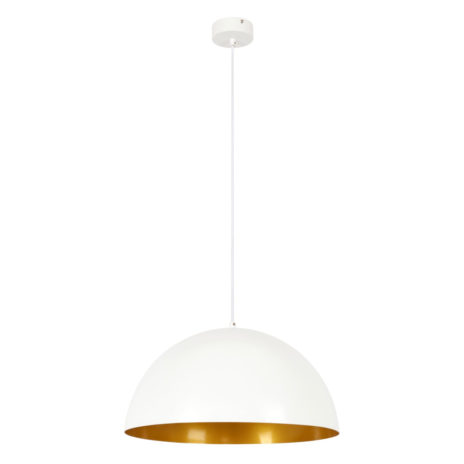 Nova Matte White and Gold Inner 1 Light Pendant