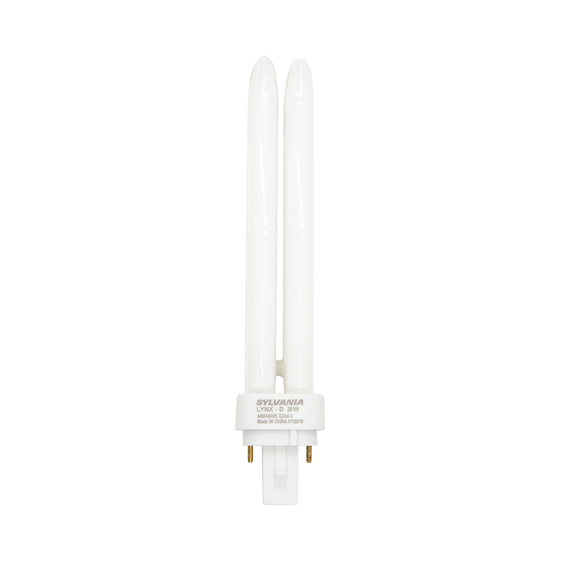 PL26W 2 Pin Cool White Globe | 1800 Lumens 4000K CFL | Zebbies