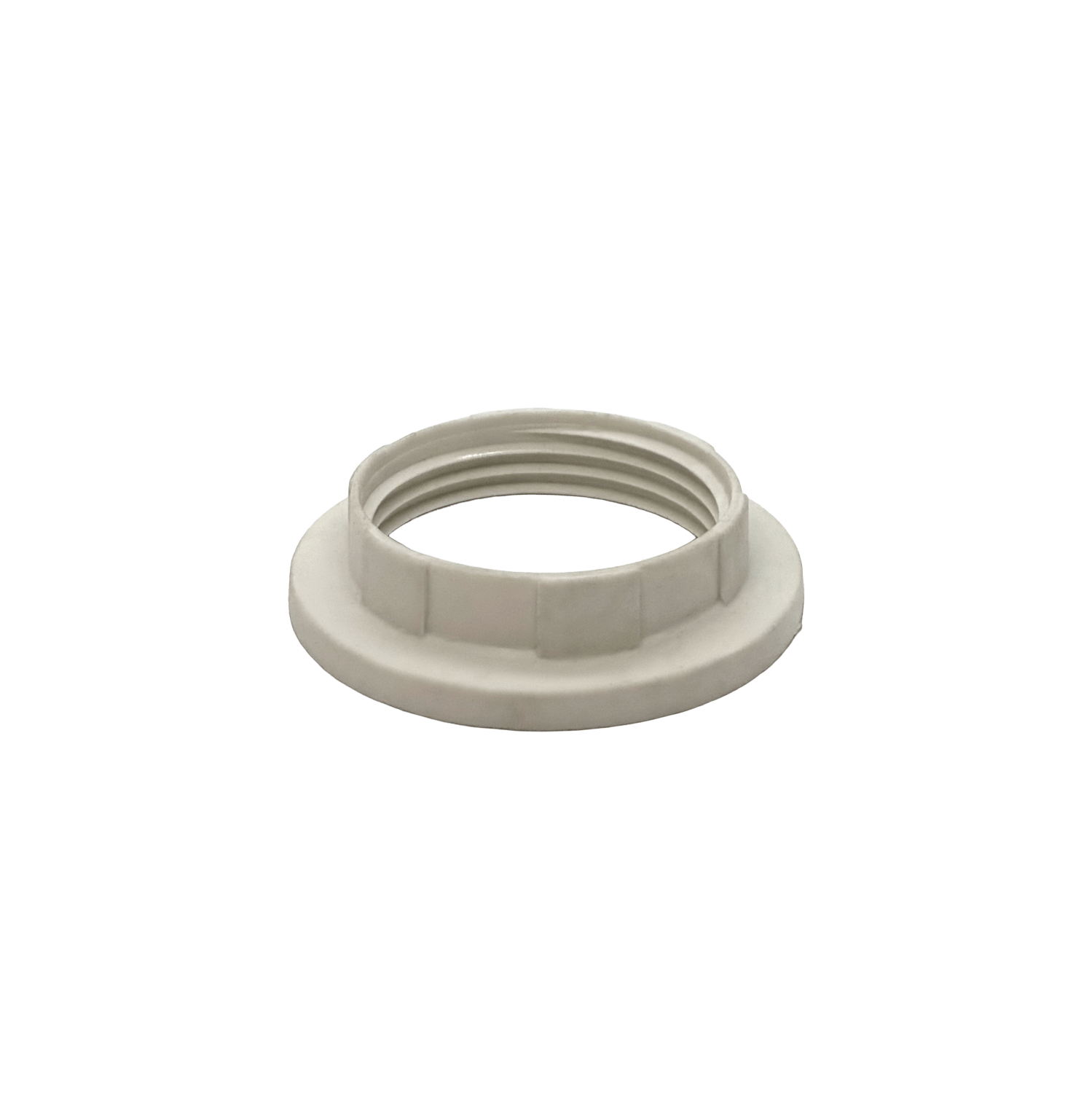 Threaded E27 Lampholder Shade Ring Replacement Collar with Ridged Outer Grip