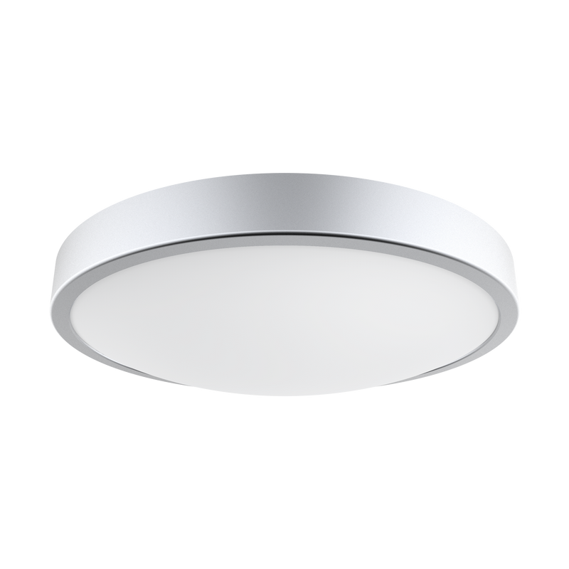 Trinity 18W LED Ceiling Light | Silver Trim | Tri-Colour CCT | Zebbies