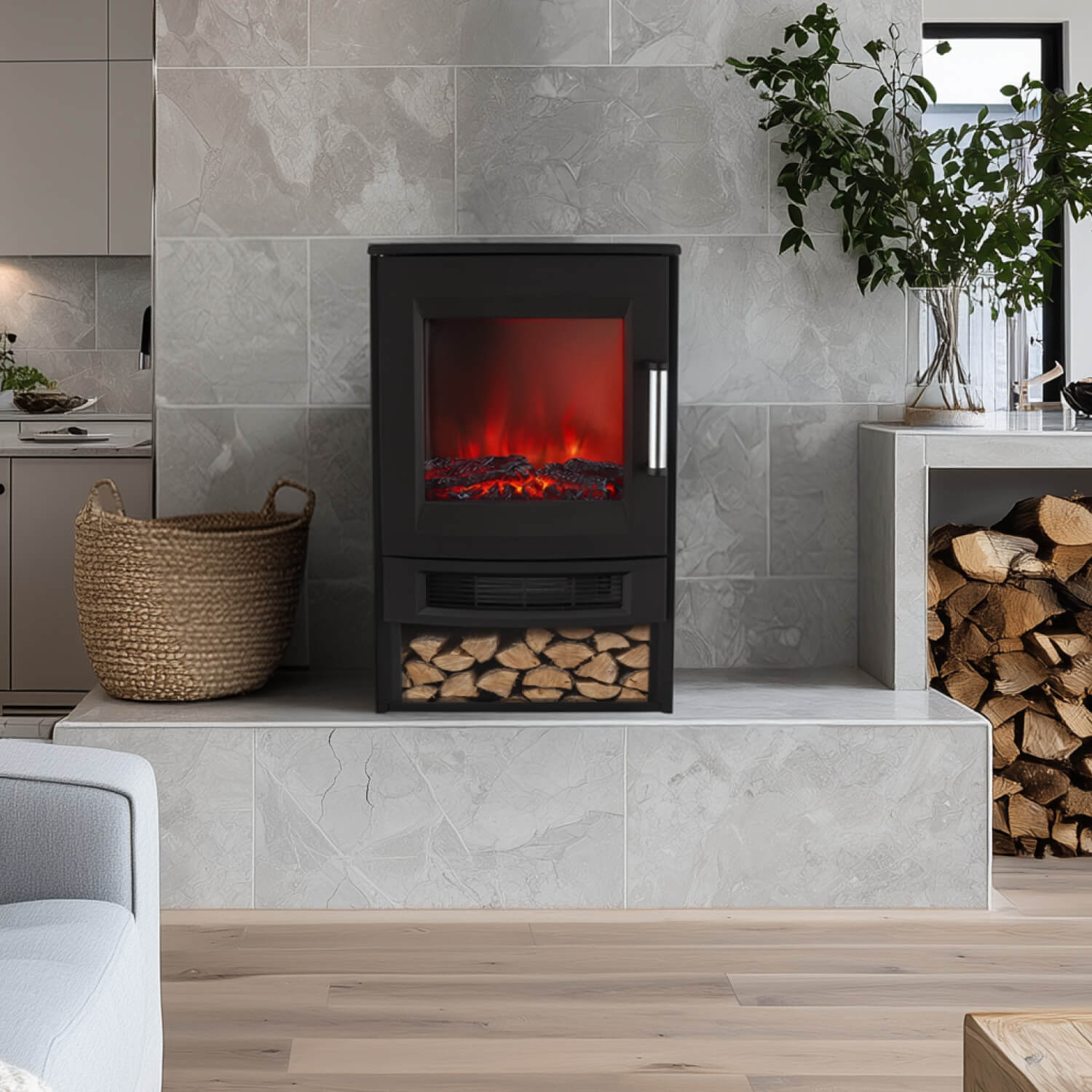 Wifi Free-Standing Decorative Heater