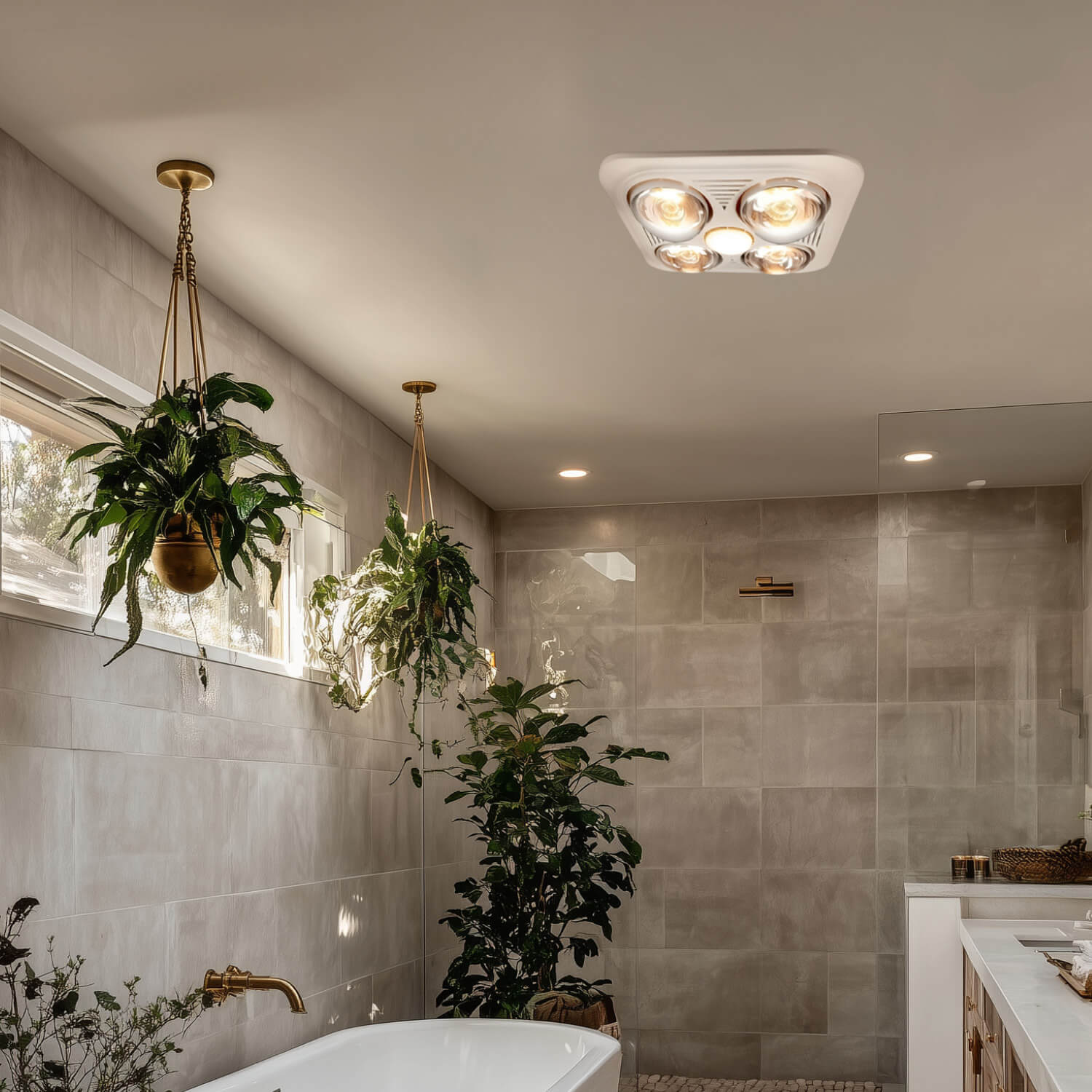 3-in-1 Bathroom Light Heater / Extractor fan