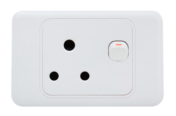 White 4x2 White Single Plug