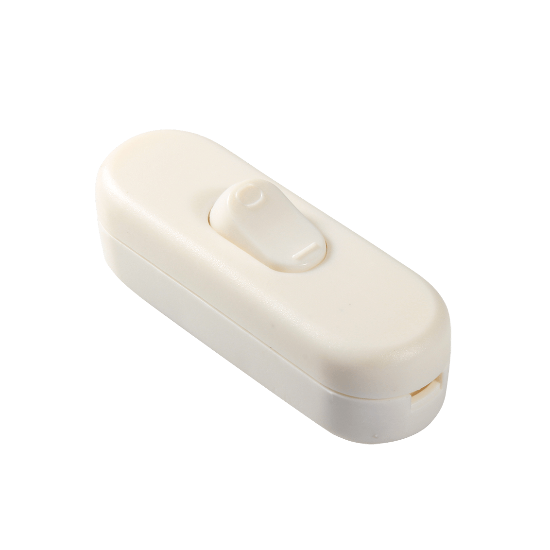 White Inline Cord Switch | Torpedo Rocker Switch | Zebbies
